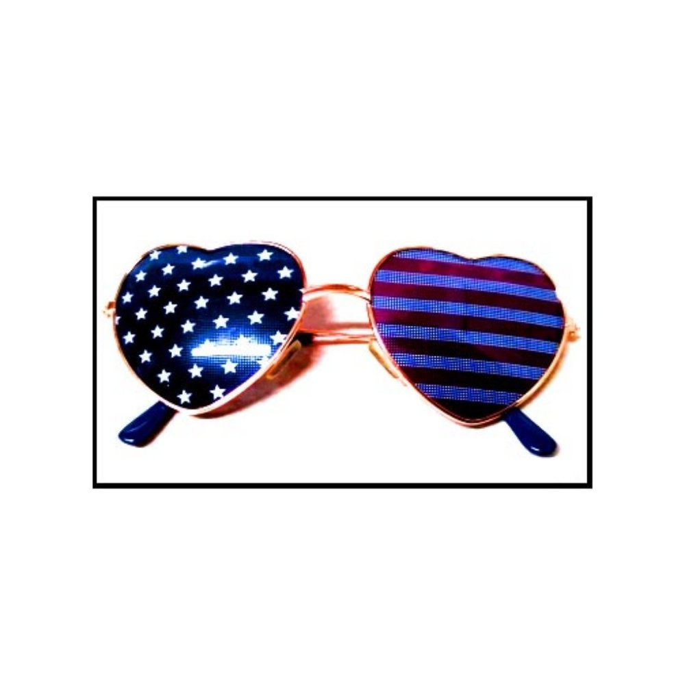 New Americana Hearts Sunglasses